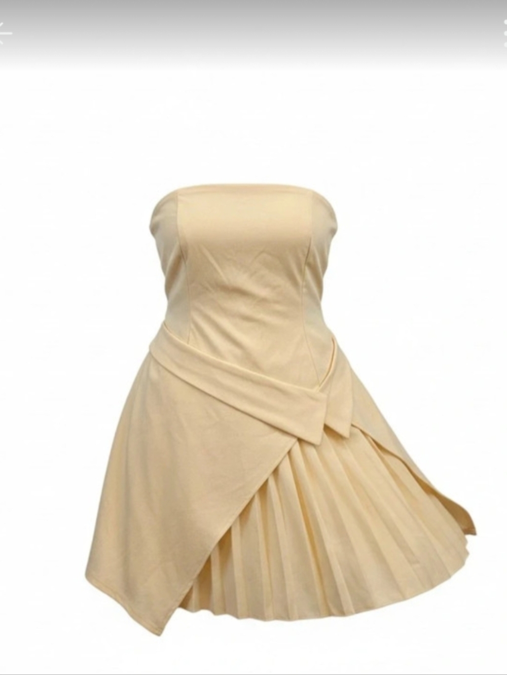 Asymmetrical Pleated Dress XXL